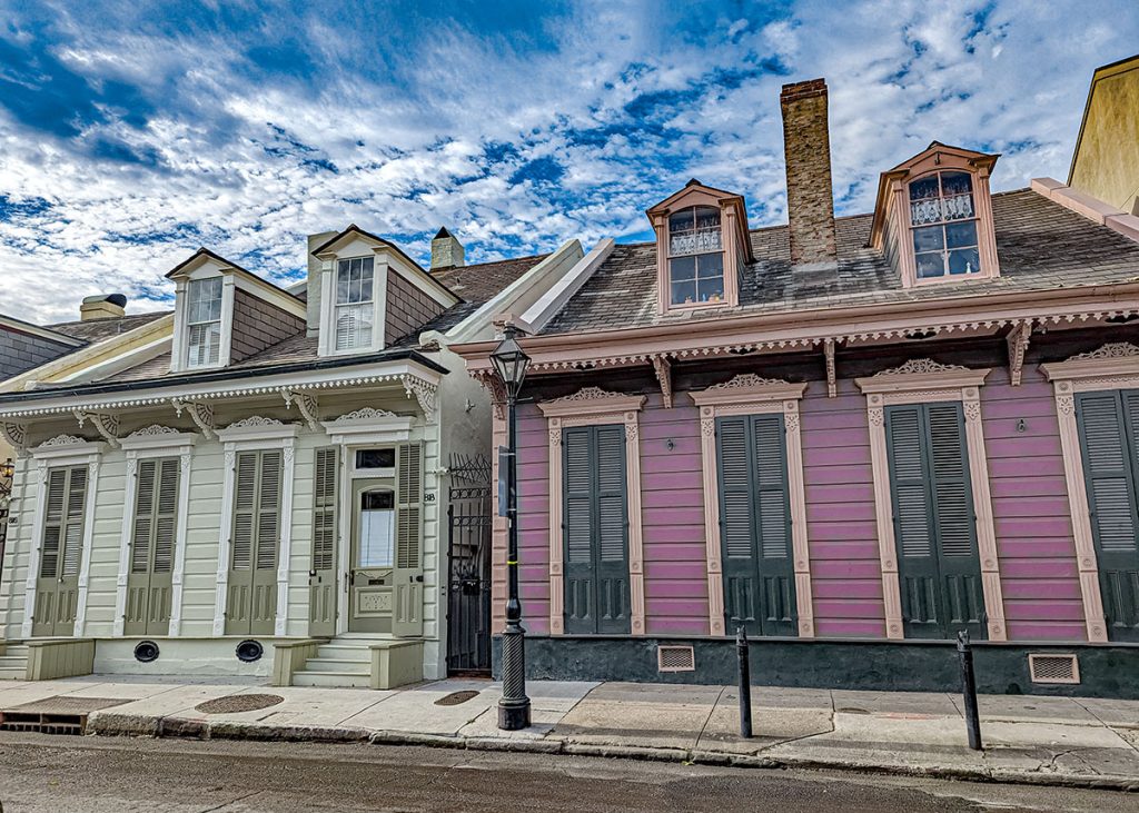 Case tipiche a New Orleans in Louisiana (USA). Foto sul blog di viaggi 'Nerd in Spalla: viaggiatori poco seri' dedicato al pop-culture tourism