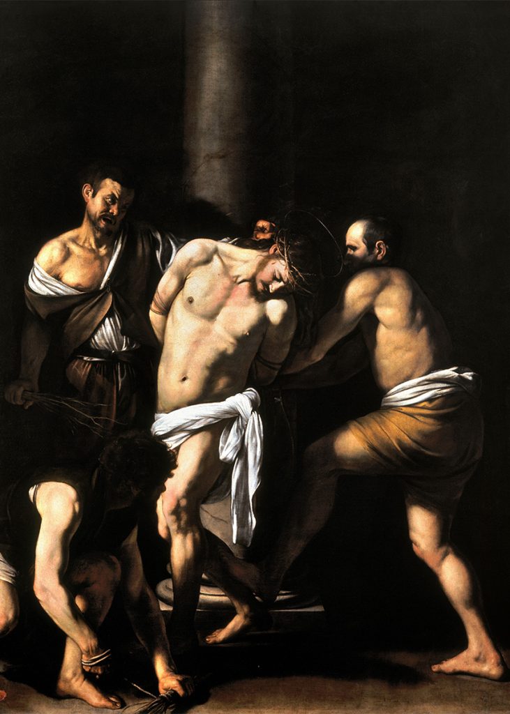 "Flagellazione di Cristo" di Caravaggio (Michelangelo Merisi). Foto sul blog di viaggi "Nerd in Spalla: viaggiatori poco seri" dedicato al pop culture tourism