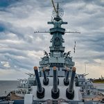 Nave da guerra della WWII alla USS Alabama Battleship Memorial Park (USA). Foto sul blog di viaggi 'Nerd in Spalla: viaggiatori poco seri' dedicato al pop-culture tourism.
