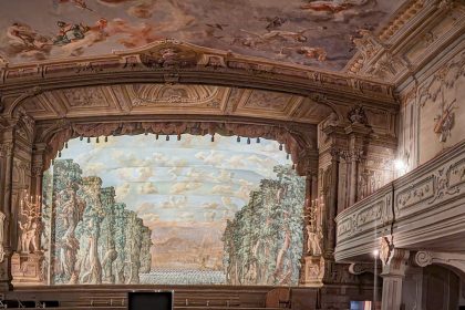 Teatro barocco al castello di Český Krumlov. Foto sul blog di viaggi "Nerd in Spalla: viaggiatori poco seri" dedicato al pop culture tourism.