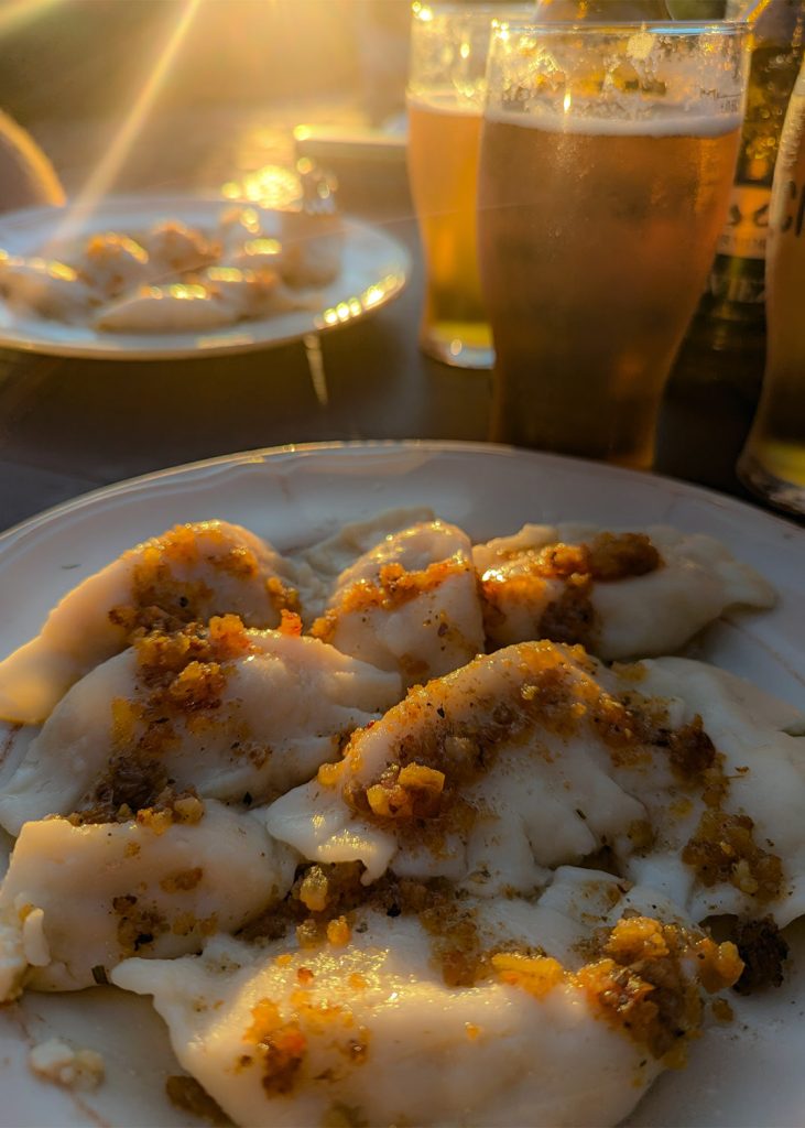 Pierogi in Polonia. Foto sul blog di viaggi "Nerd in Spalla: viaggiatori poco seri".
