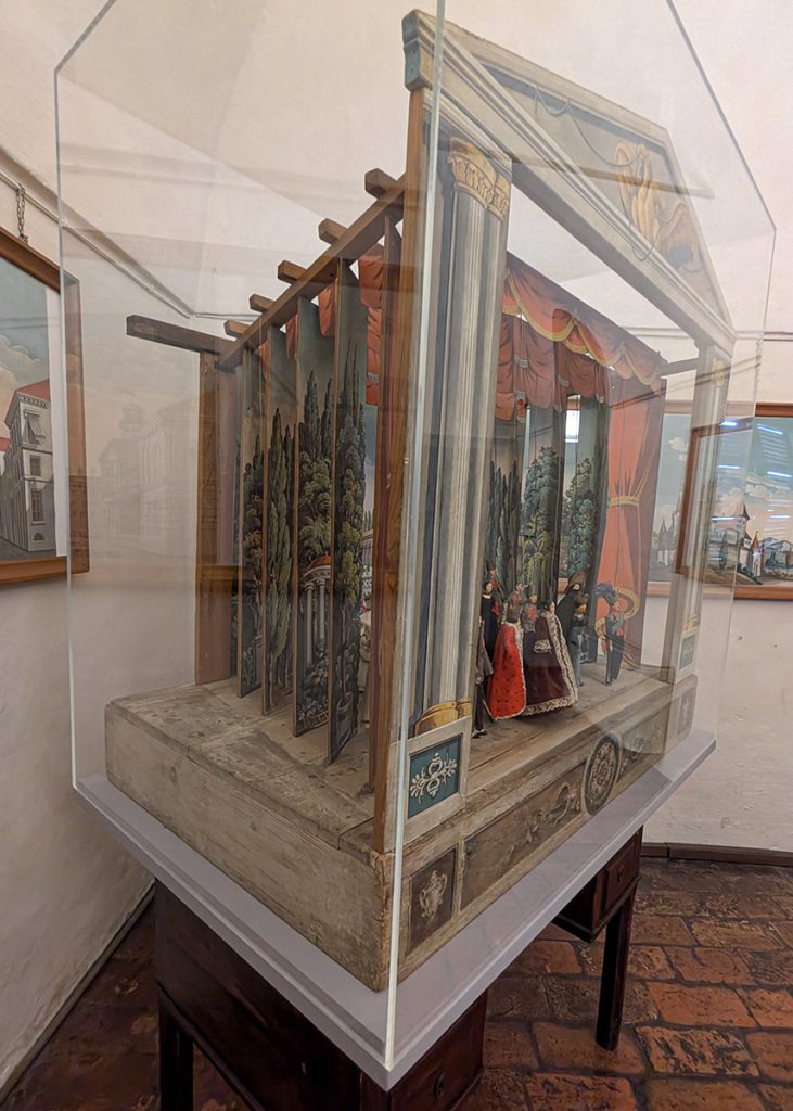 Teatrino nella Rocca Sanvitale di Fontanellato. Foto sul blog di viaggi "Nerd in Spalla: viaggiatori poco seri"