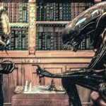 Alien e Predator giocano a scacchi al Film Legends museum di Kutná Hora. Foto sul blog di viaggi "Nerd in Spalla: viaggiatori poco seri".