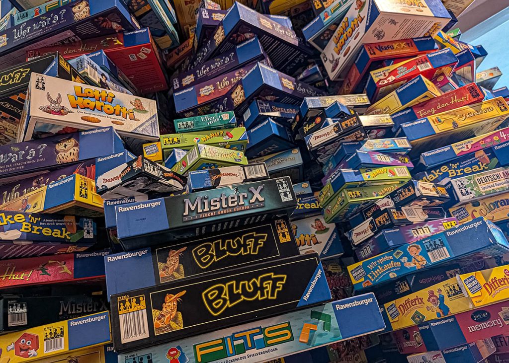 Giochi al museo Ravensburger in Germania. Foto sul blog di viaggi "Nerd in Spalla: viaggiatori poco seri"