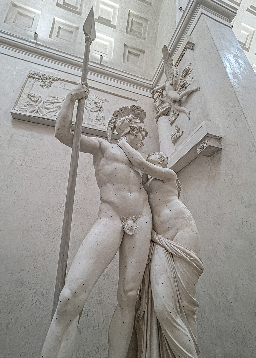 "Venere e Marte" del Canova alla Gypsotheca Canoviana di Possagno (Veneto). Foto sul blog di viaggi "Nerd in Spalla: viaggiatori poco seri"