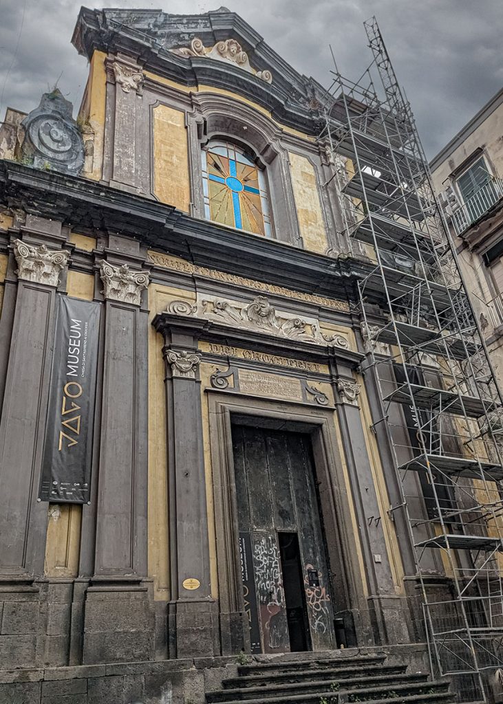 Sant'Aspreno ai Crociferi, sede dello Jago Museum nel rione Sanità di Napoli. Foto sul blog di viaggi "Nerd in Spalla: viaggiatori poco seri".