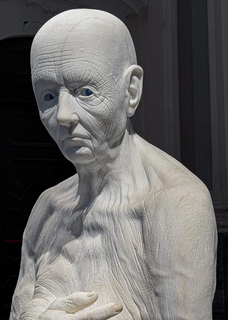 Viso di "Venere" allo Jago Museum nel rione Sanità di Napoli. Foto sul blog di viaggi "Nerd in Spalla: viaggiatori poco seri".