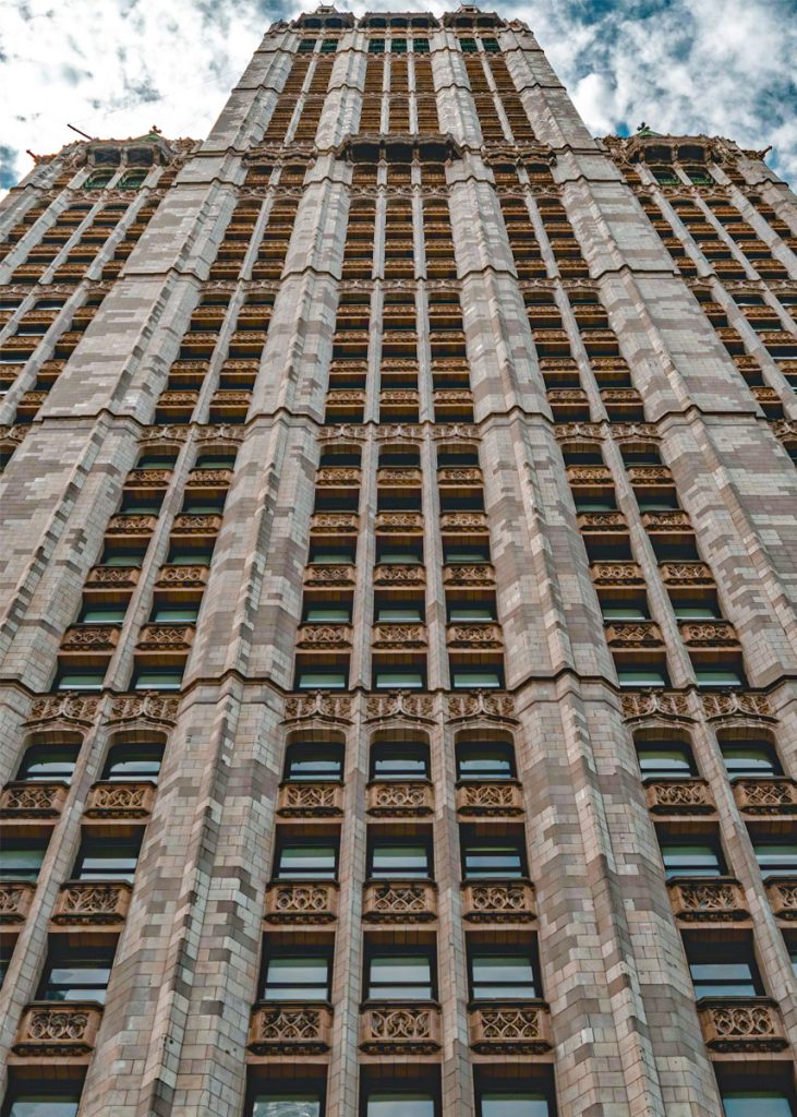 Facciata del Woolworth Building di New York usato per il MACUSA