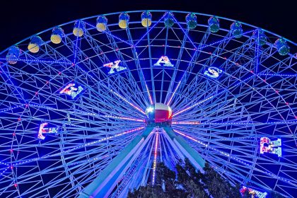 Ruota panoramica alla Texas State Fair. Foto sul blog di viaggi "Nerd in Spalla: viaggiatori poco seri"