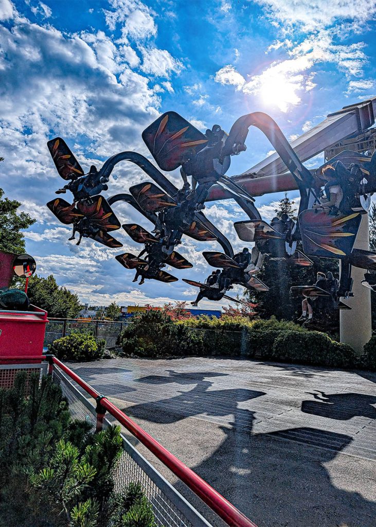 Flying Ninjago a Legoland Deutschland. Foto sul blog di viaggi "Nerd in Spalla" dedicato alla cultura pop.