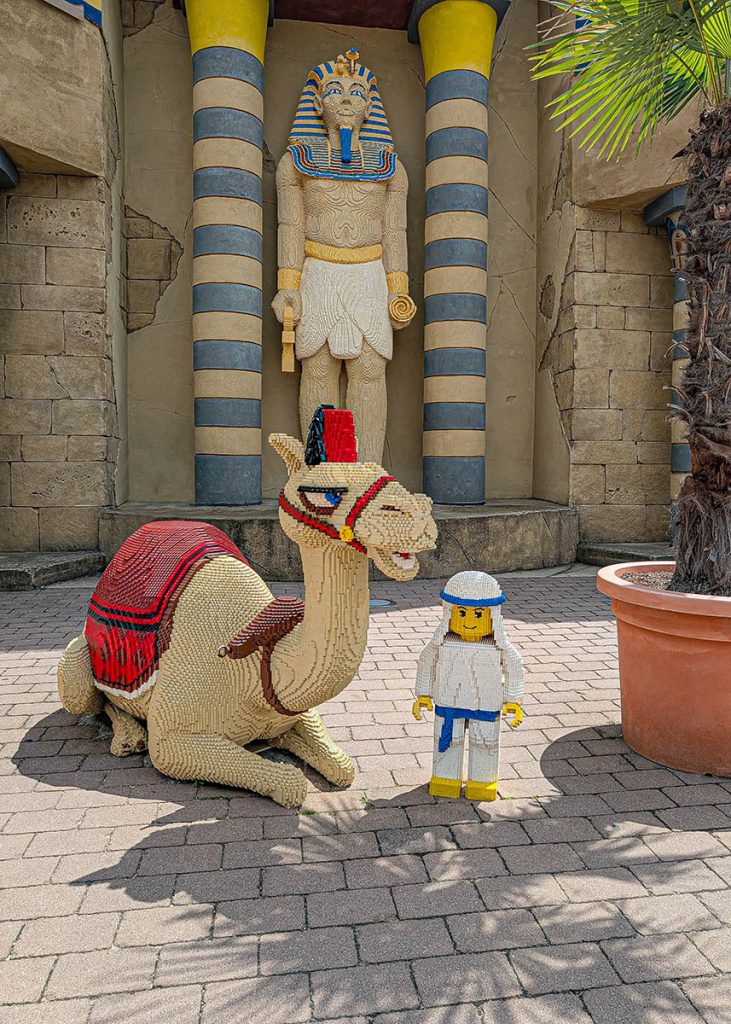 La zona Pharaohs' Land di Legoland Deutschland. Foto sul blog di viaggi "Nerd in Spalla" dedicato alla cultura pop.